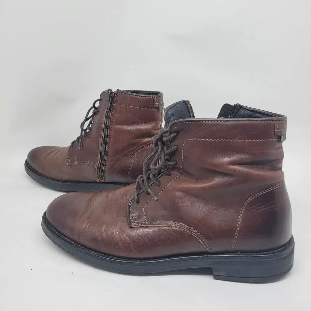 Bullboxer Plain Toe Lace up Ankle Boot Size 8 Eur 41